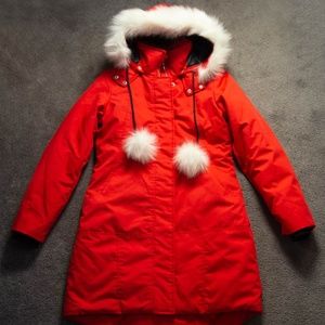 Red Winter Coat by “Run North Outerwear”
